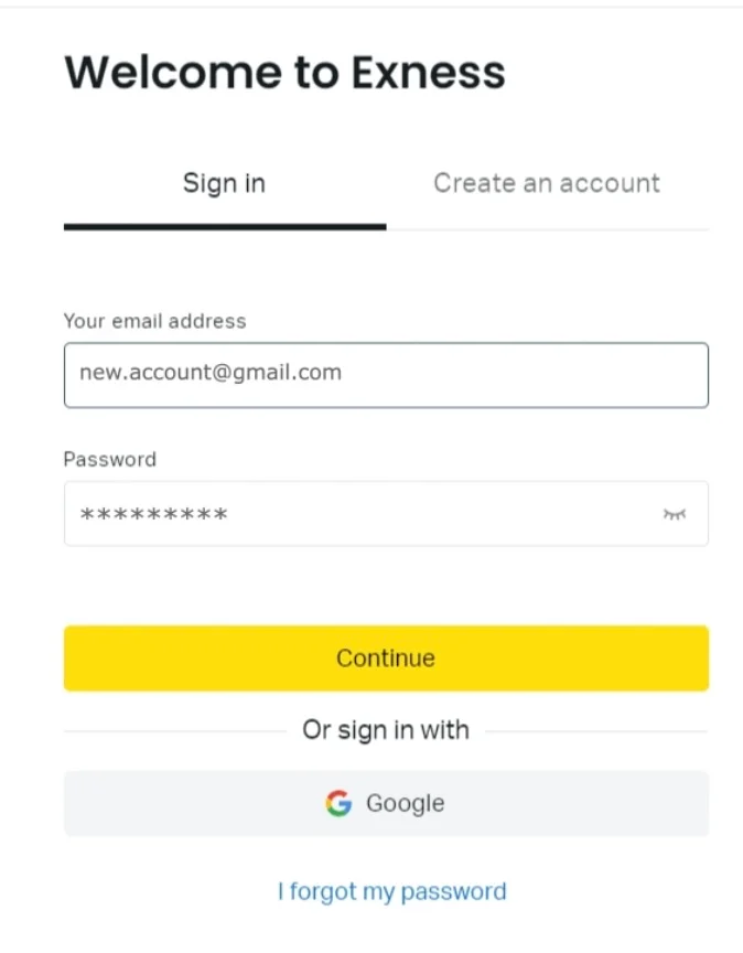 How to Log In to Exness
